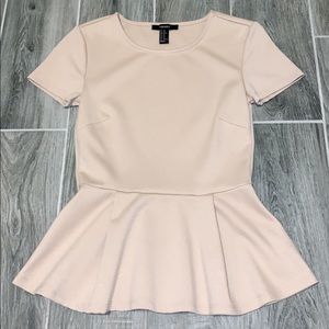 Nude flare top
